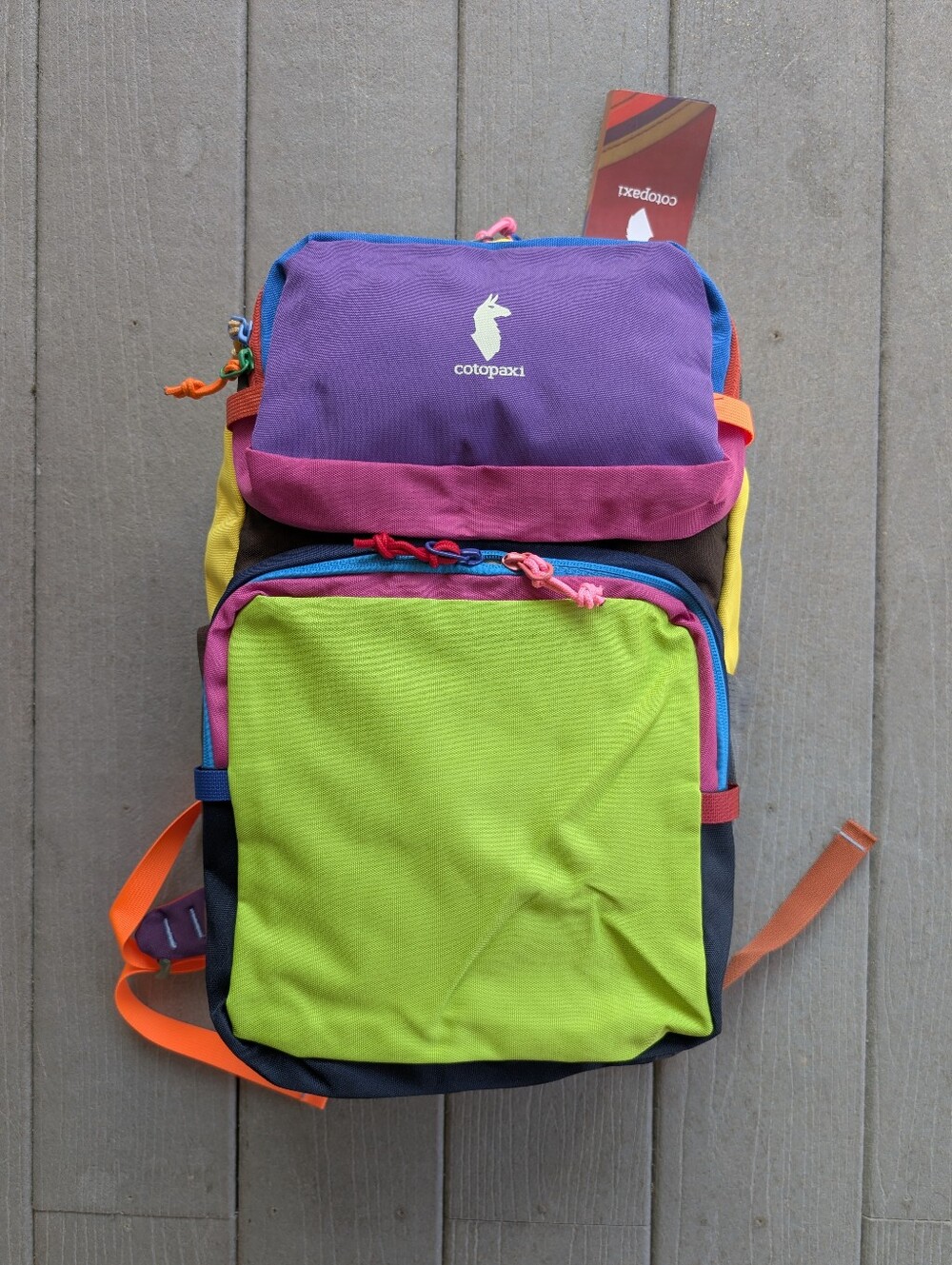 BNWT Cotopaxi Del Dia Backpack Multicolor-Colorblock 90’s Y2K Inspired!